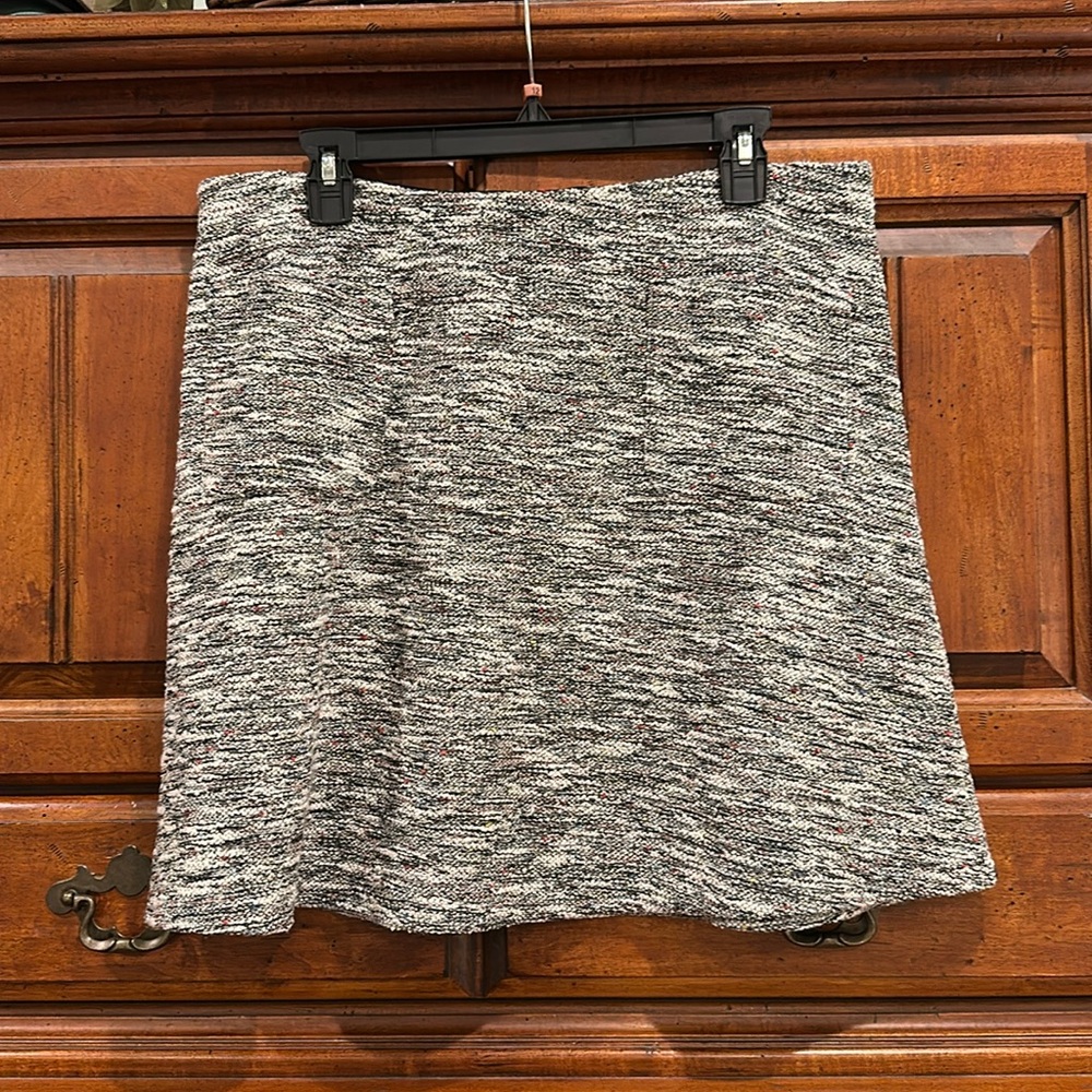 Loft Outlet Tweed Like Stretch A Line Skirt Size Large Petite LP